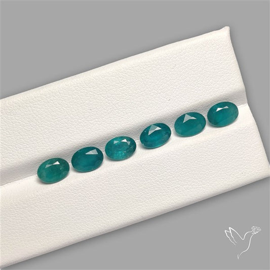 Faceted Grandidierite Fine Gemstone Set