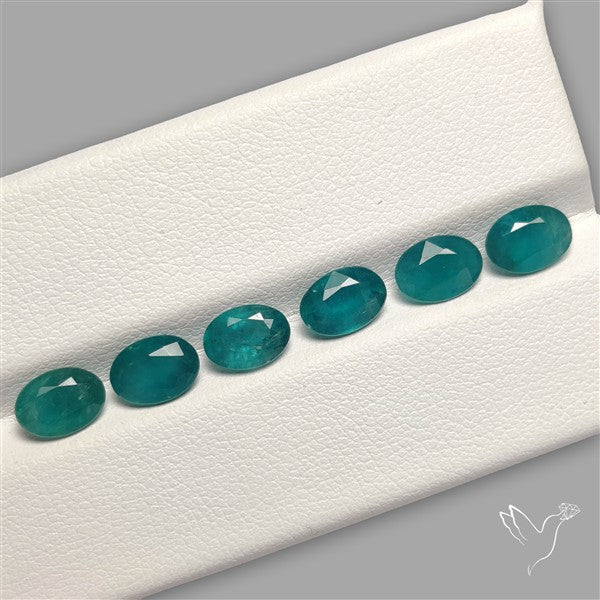 Faceted Grandidierite Fine Gemstone Set