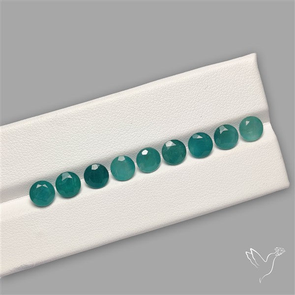 Faceted Grandidierite Fine Gemstone Set