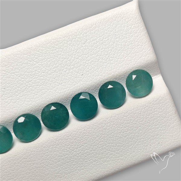 Faceted Grandidierite Fine Gemstone Set