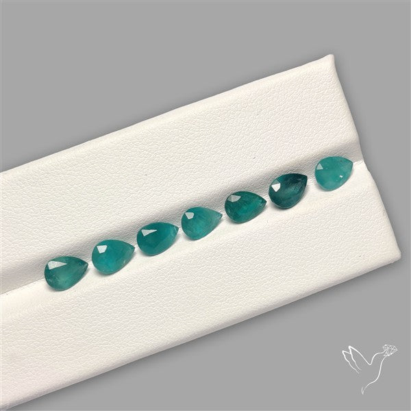 Faceted Grandidierite Fine Gemstone Set