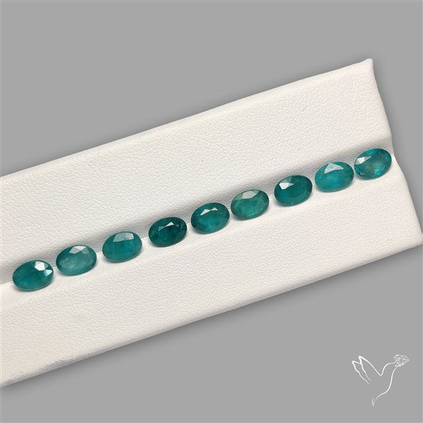 Faceted Grandidierite Fine Gemstone Set