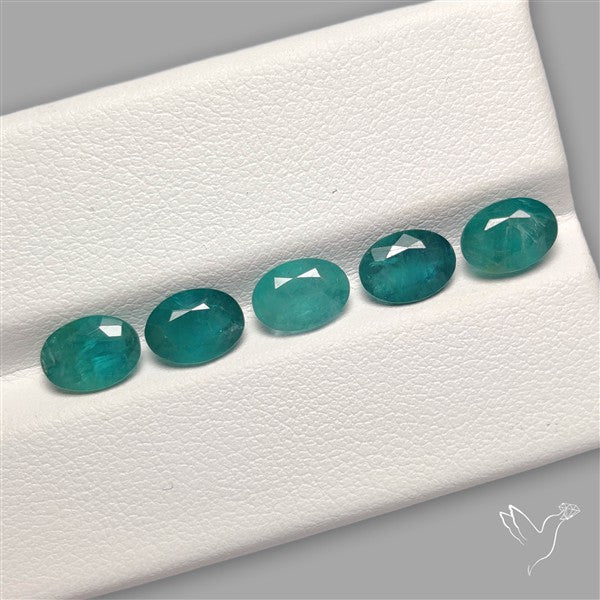 Faceted Grandidierite Fine Gemstone Set