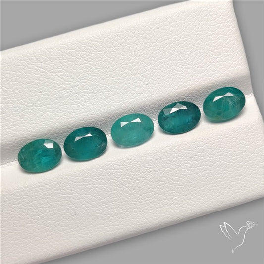 Faceted Grandidierite Fine Gemstone Set