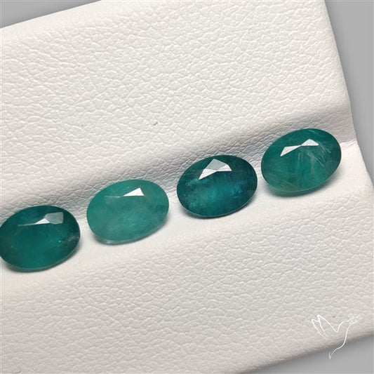 Faceted Grandidierite Fine Gemstone Set