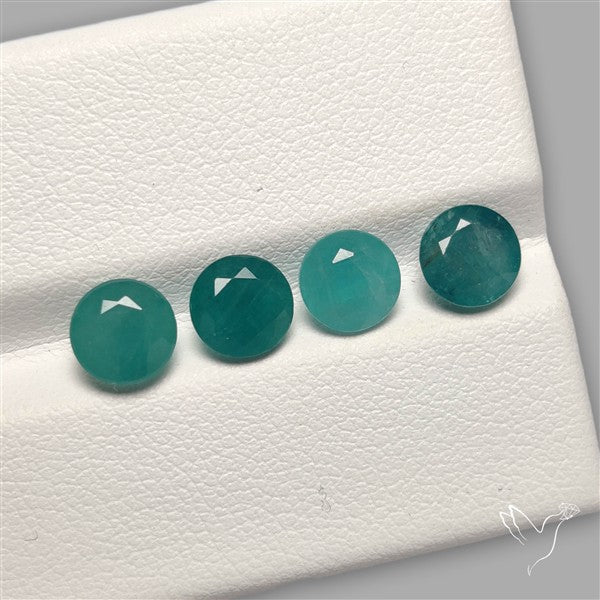 Faceted Grandidierite Fine Gemstone Set