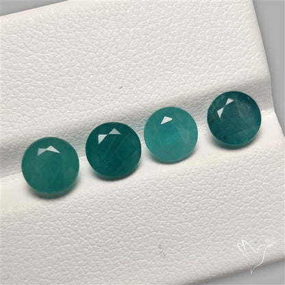 Faceted Grandidierite Fine Gemstone Set