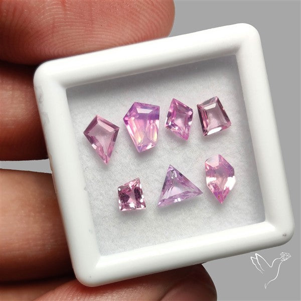 Faceted Pink Spinels Fine Gemstone Set