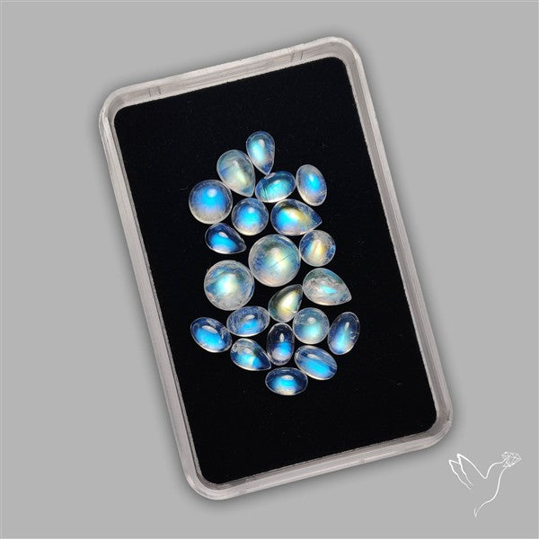 Rainbow Moonstone Cabochons Lot