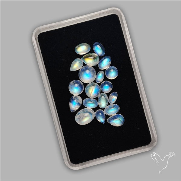 Rainbow Moonstone Cabochons Lot