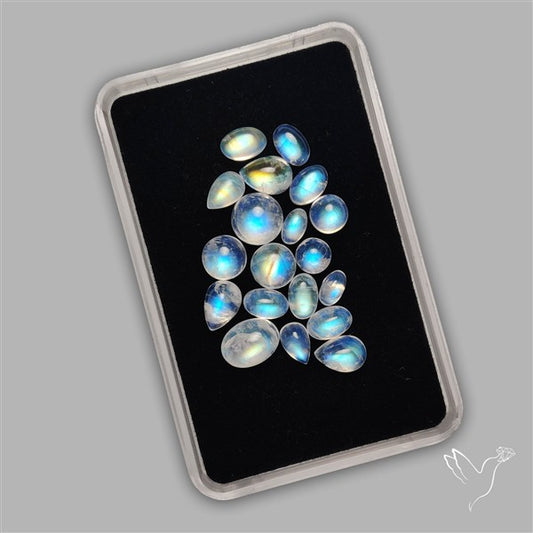 Rainbow Moonstone Cabochons Lot