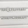 White Topaz Faceted Sphere Beads Gemstone Set