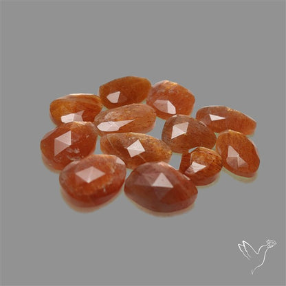 Rose Cut Meteor Shower Sunstone Lot