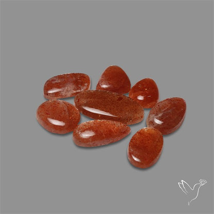 Indian Confetti Sunstone Cabochons Lot