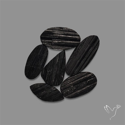 Raw Face Black Tourmaline Lot