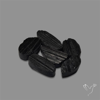 Raw Face Black Tourmaline Lot