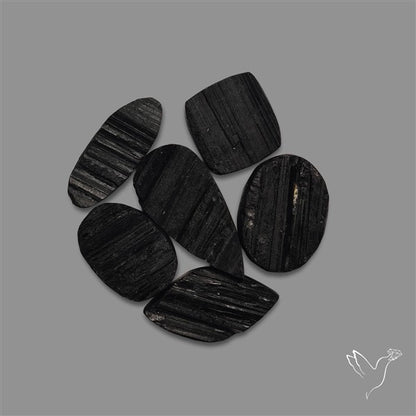 Raw Face Black Tourmaline Lot