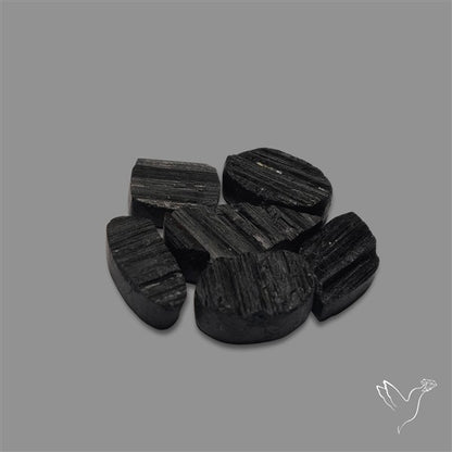 Raw Face Black Tourmaline Lot