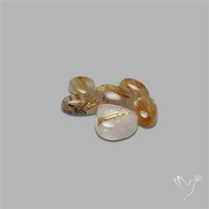 Golden Rutilated Quartz Cabochons Lot