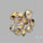 Star Golden Rutilated Quartz Cabochons Lot with Rare Hematite Inclusions