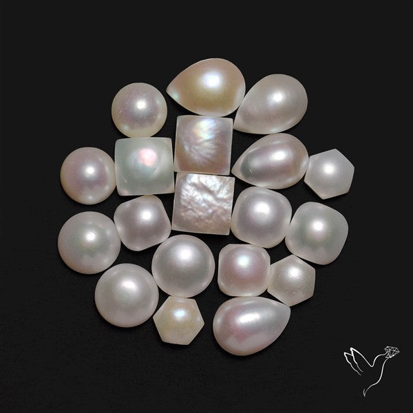 Natural Fresh Water Pearl Cabochons Lot