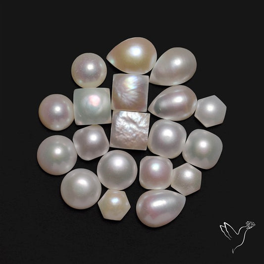 Natural Fresh Water Pearl Cabochons Lot
