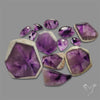 Trapiche Amethyst Slices Lot