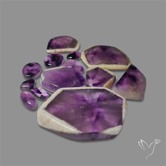 Trapiche Amethyst Slices Lot