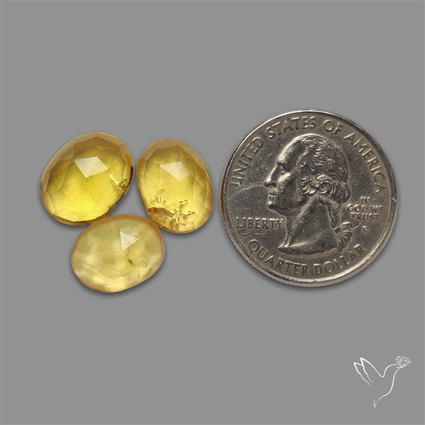Rose Cut Citrine Quartz Lot