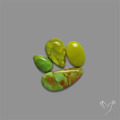Gaspeite Cabochons Lot