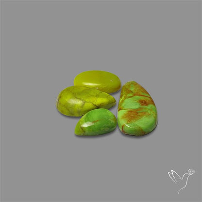 Gaspeite Cabochons Lot