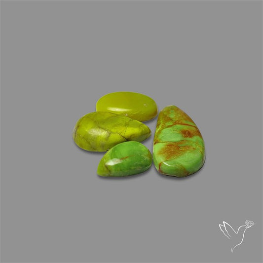 Gaspeite Cabochons Lot