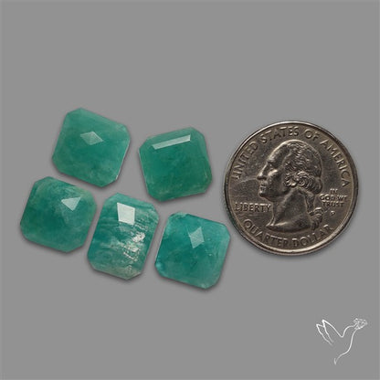 Rose Cut Peruvian Amazonite Lot