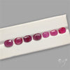 Chanthaburi Pink Sapphire Faceted Gemstone Set with Inclusion