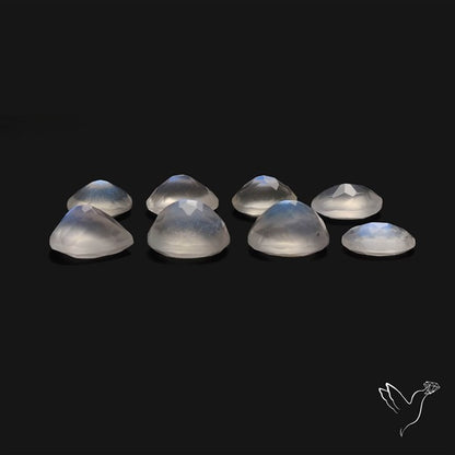 African Blue Moonstone Faceted Lot