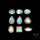 Faceted Rainbow Moonstones Lot