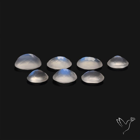 African Blue Moonstone Faceted Lot