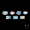 African Blue Moonstone Faceted Lot
