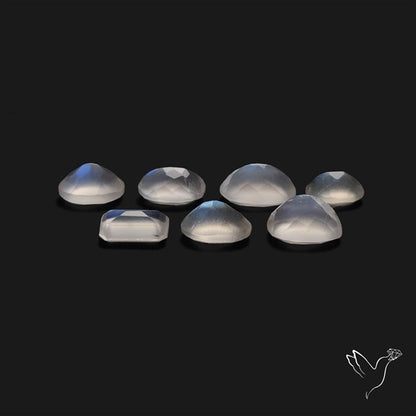African Blue Moonstone Faceted Lot