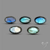 Faceted Electric Blue Labradorite Set