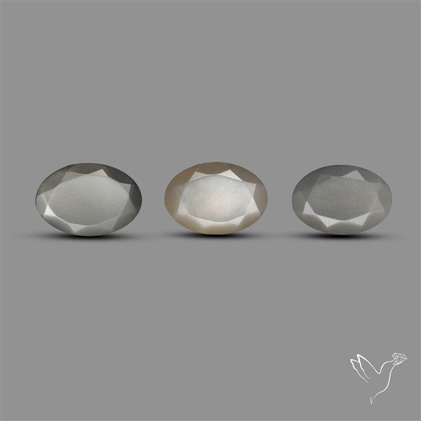 Rare Tanzanian Black Moonstones Faceted Set 