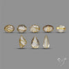 Faceted Golden Rutilated Quartz Set