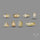 Faceted Golden Rutilated Quartz Set