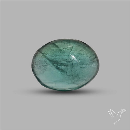 Belgian Teal Fluorite Cabochon