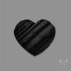 Raw Face Black Tourmaline Heart