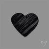 Raw Face Black Tourmaline Heart