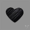 Raw Face Black Tourmaline Heart
