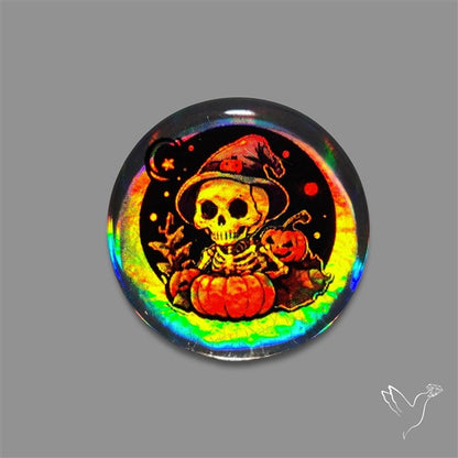 Halloween Picture Inlay Doublet Cabochon