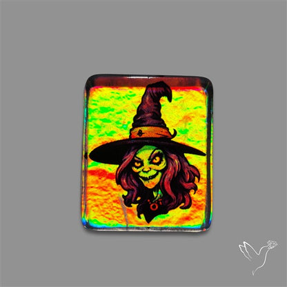 Halloween Picture Inlay Doublet Cabochon
