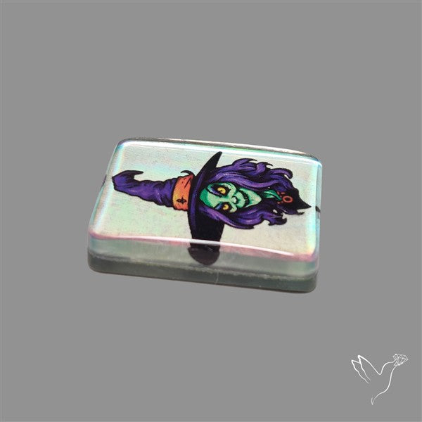 Halloween Picture Inlay Doublet Cabochon